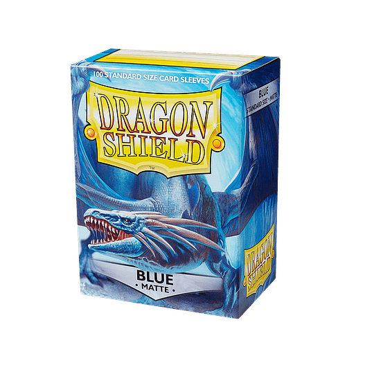 Protectores Dragon Shield Matte: Azul - Blue (x100)
