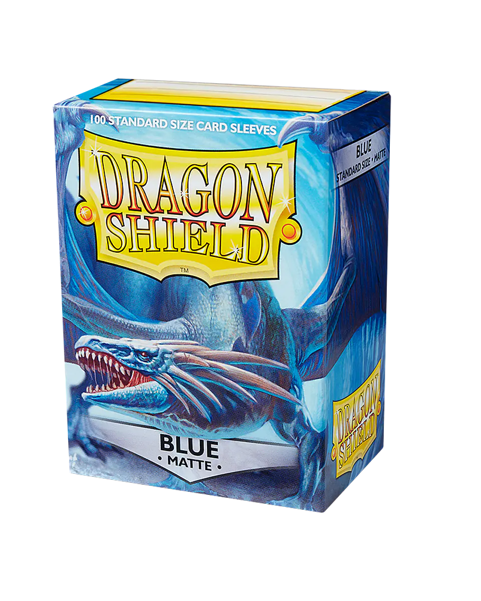 Protectores Dragon Shield Matte: Azul - Blue (x100) 1
