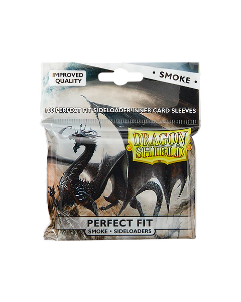 Protectores Dragon Shield Perfect Fit - Carga Lateral Smoke (x100)