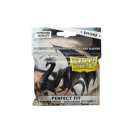 Protectores Dragon Shield Perfect Fit - Carga Lateral Smoke (x100)