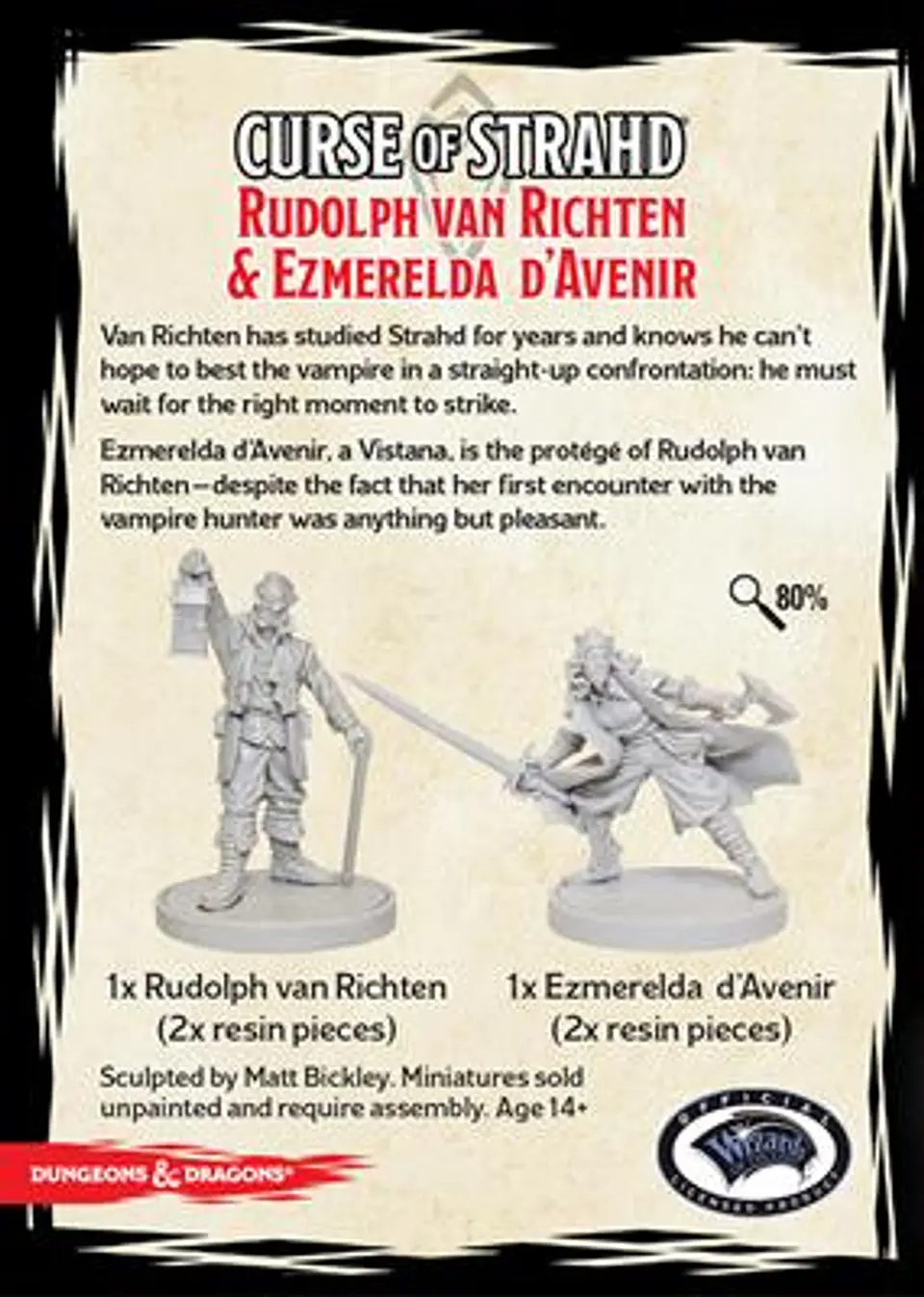 D&D Collector's Series: Curse of Strahd: Ezmerelda D'Avenir & Rudolph Van Richten 6
