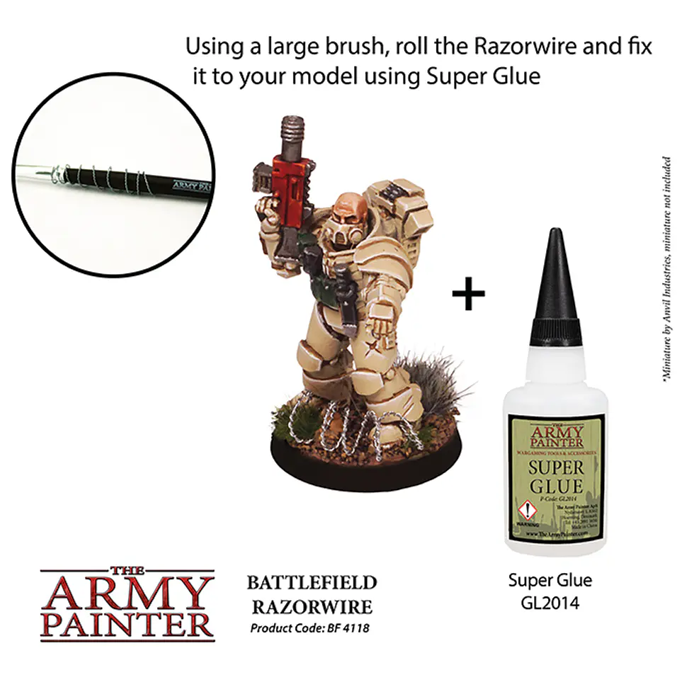 Base: Alambre de púas del campo de batalla - Basing: Battlefield Razorwire 5