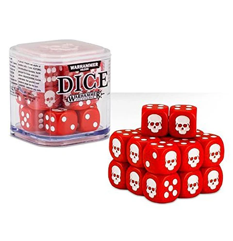 Juego de 20 dados de 12mm (Rojo)