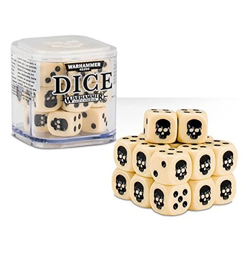 Juego de 20 dados de 12mm (Blanco)