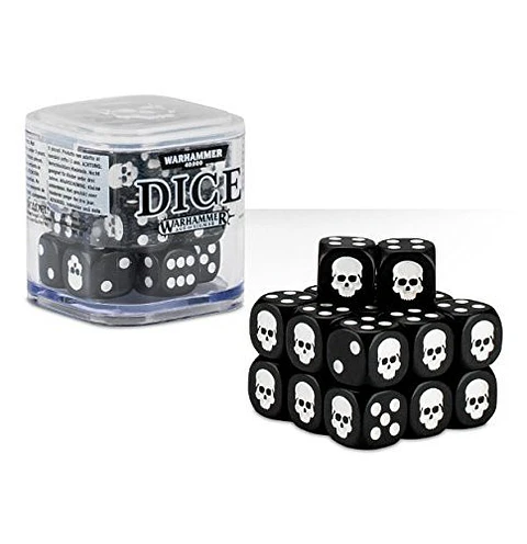 Juego de 20 dados de 12mm (Negro)