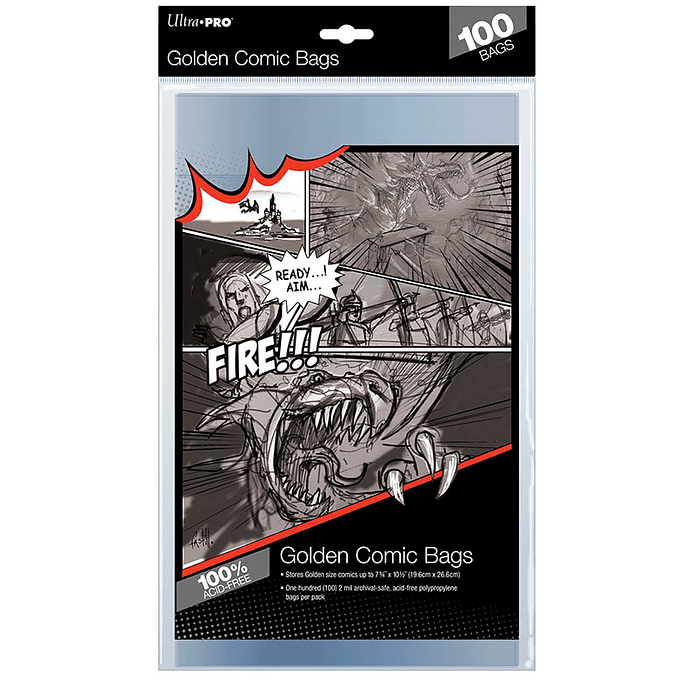 Bolsas para Comics - Golden Comic Bags (x100)