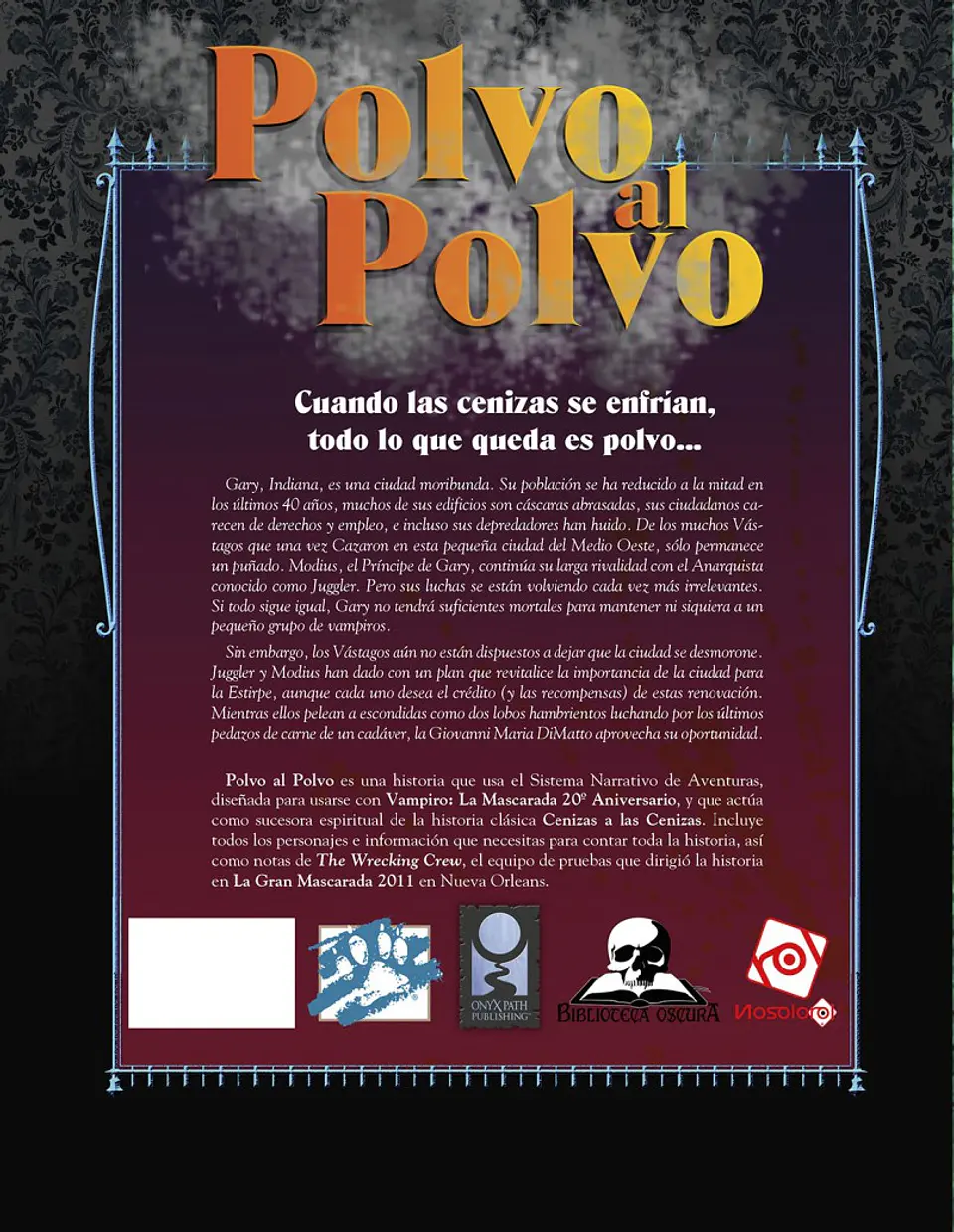 Vampiro: La Mascarada 20 Aniversario: Polvo al Polvo  2