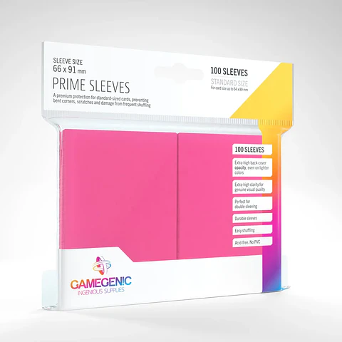 Protectores Gamegenic - Prime Rosado (x100)