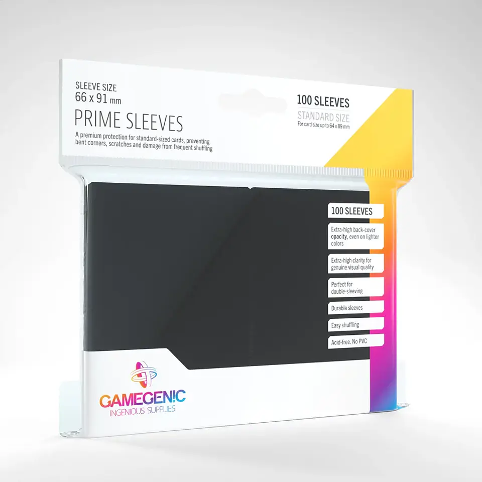 Protectores Gamegenic - Prime Negro (x100) 1
