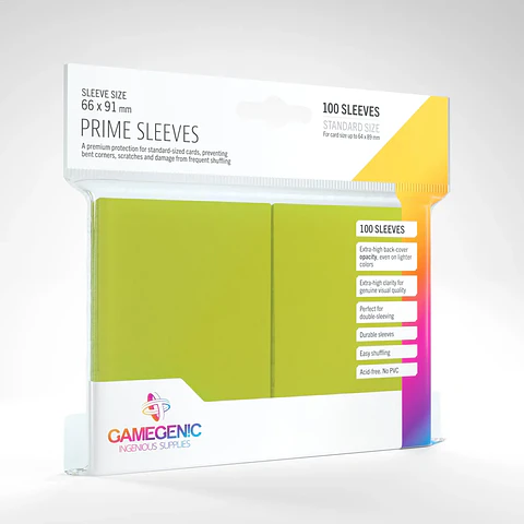 Protectores Gamegenic - Prime Lima (x100)