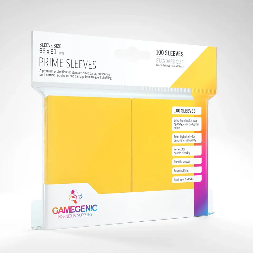 Protectores Gamegenic - Prime Amarillo (x100) 1