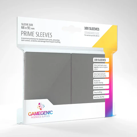 Protectores Gamegenic - Prime Gris (x100)