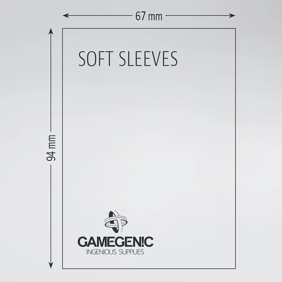 Protectores Gamegenic Soft - Transparente 67X94mm (x100) 3