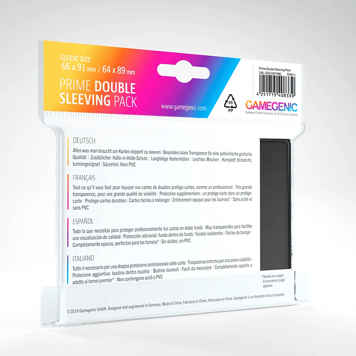 Protectores Gamegenic - Double Sleeving Pack Clear (x80) 2