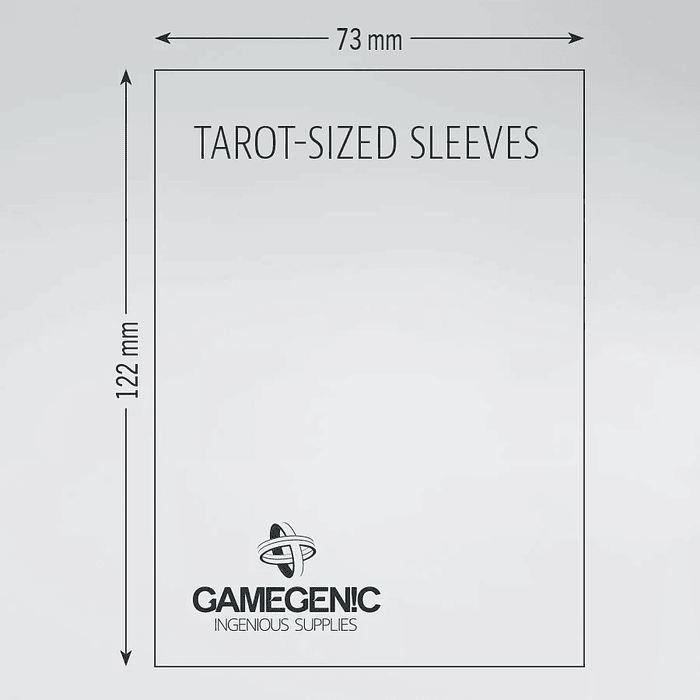 Protectores Gamegenic - Tarot Matte Transparente 73x122 mm (x50) 3
