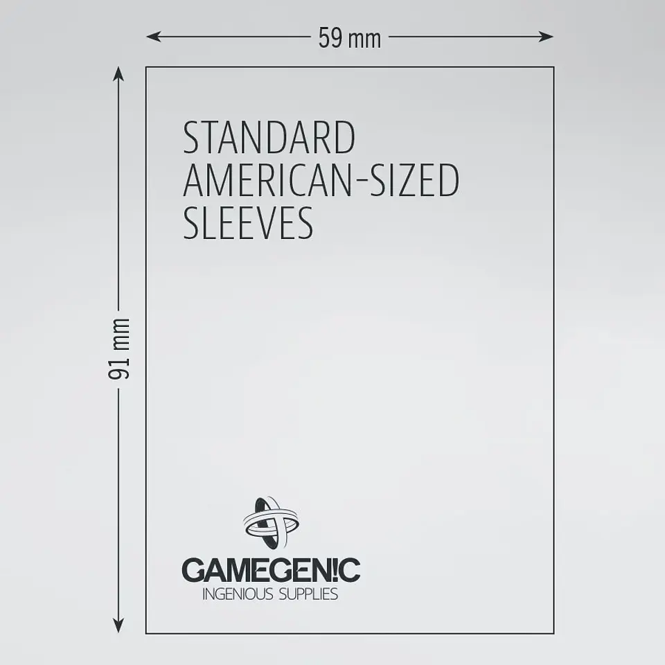 Protectores Gamegenic Estandar Americano - Prime Transparente 59X91mm (x50)  3