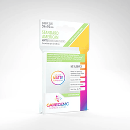 Protectores Gamegenic Estandar Americano - Matte Transparente 59X91mm (x50)