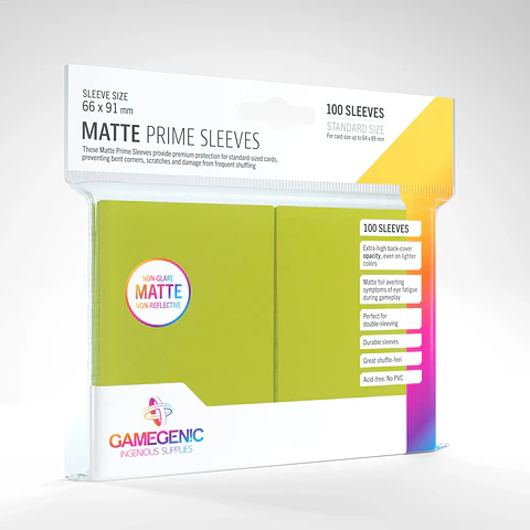 Protectores Gamegenic - Matte Prime Non-Glare Lima (x100)