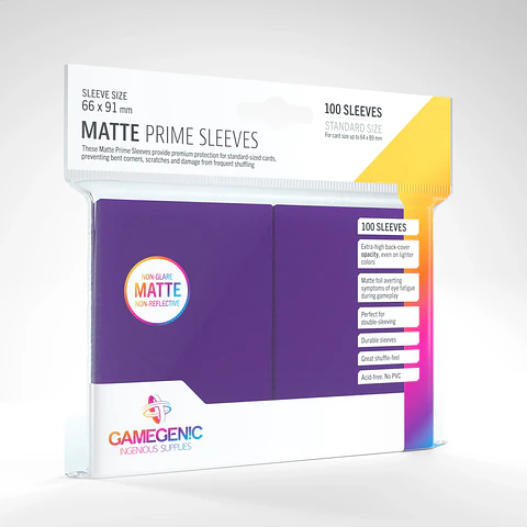 Protectores Gamegenic - Matte Prime Non-Glare Purpura (x100)