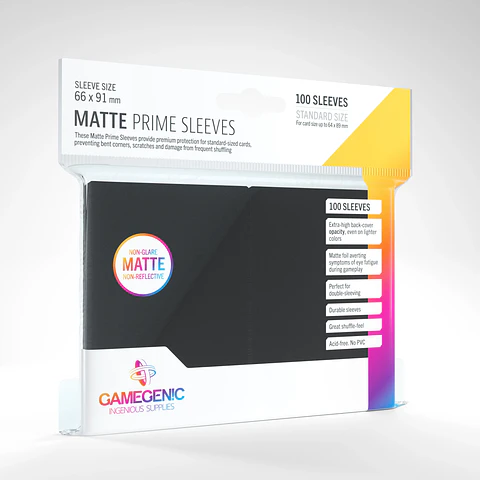 Protectores Gamegenic - Matte Prime Non-Glare Negro (x100)