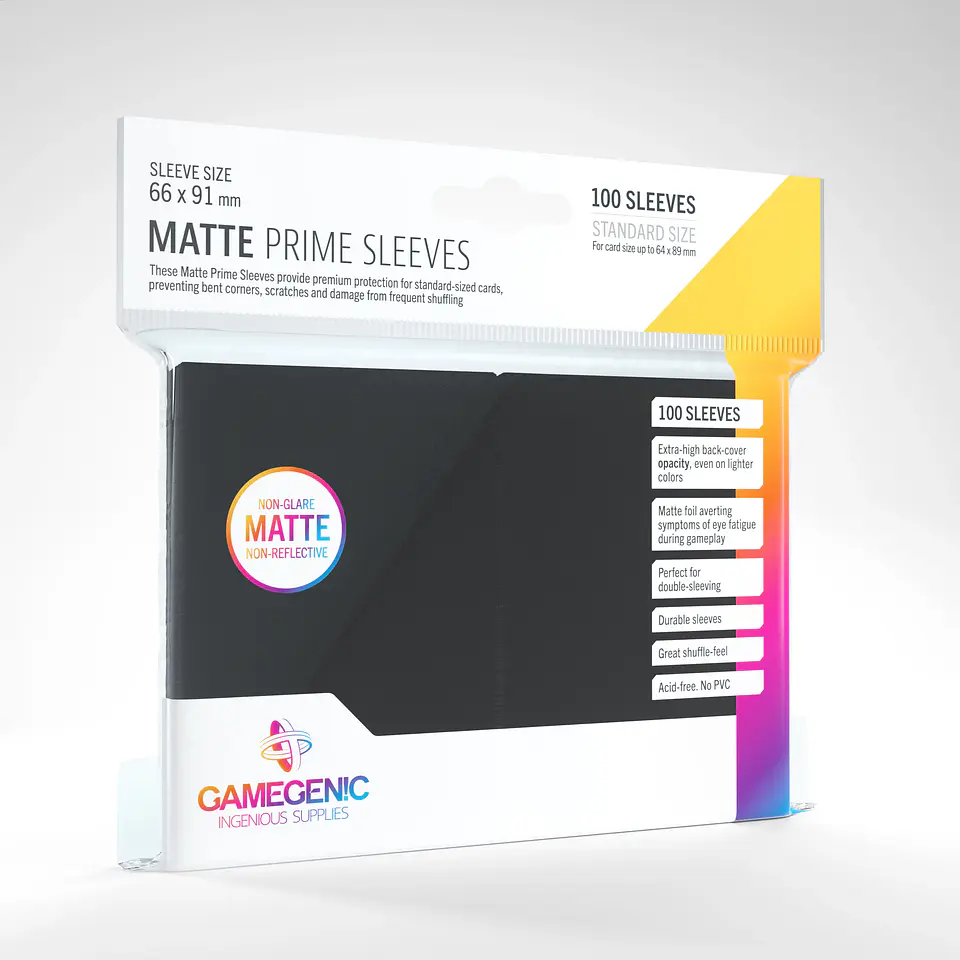 Protectores Gamegenic - Matte Prime Non-Glare Negro (x100) 1