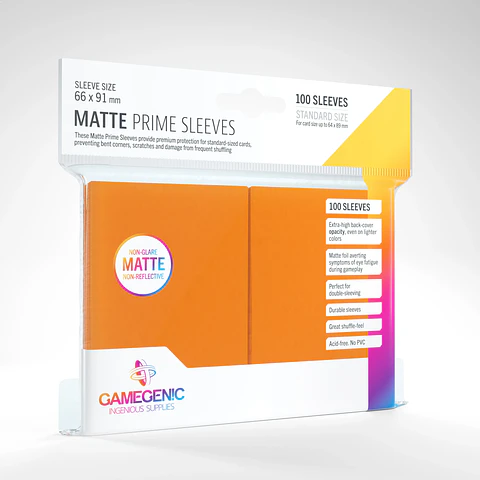 Protectores Gamegenic - Matte Prime Non-Glare Naranjo (x100)
