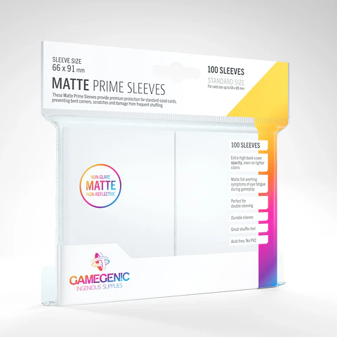 Protectores Gamegenic - Matte Prime Non-Glare Blanco (x100)