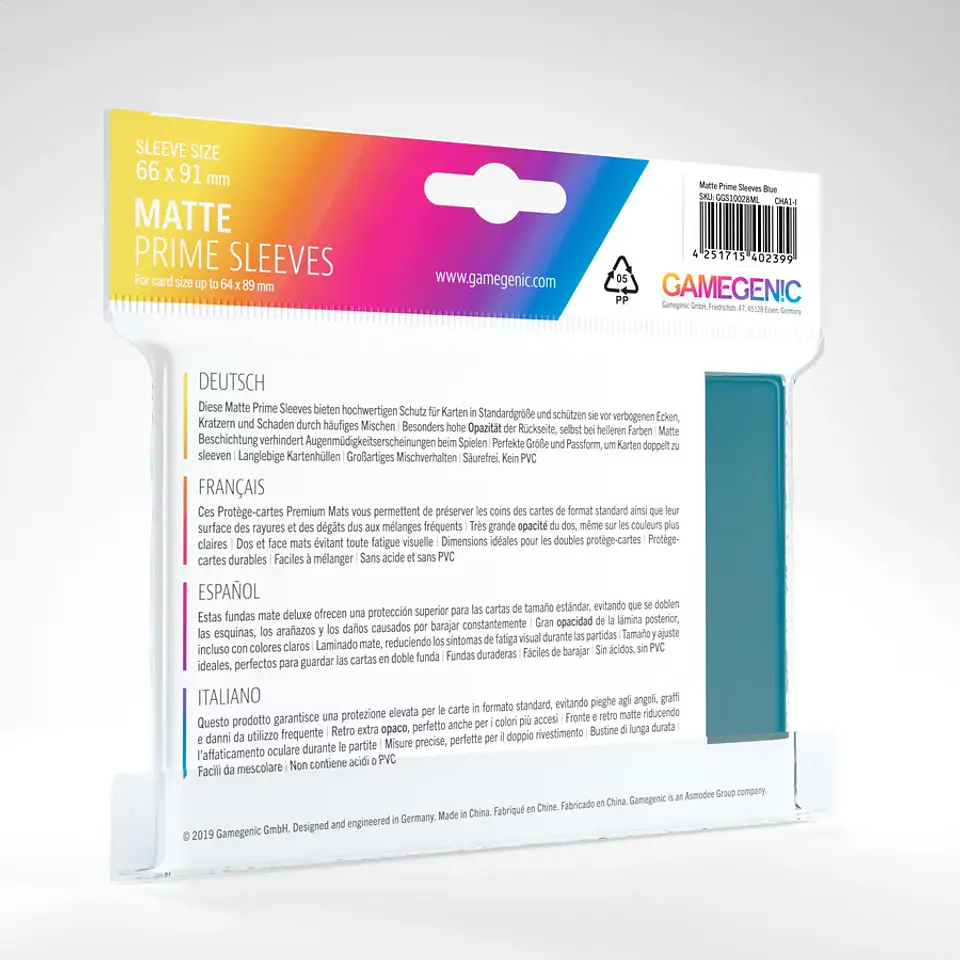 Protectores Gamegenic - Matte Prime Non-Glare Azul (x100) 2