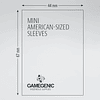 Protectores Gamegenic Mini Americano - Transparente Matte 44X67mm (x50)