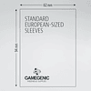 Protectores Gamegenic Estandar Europeo - Matte Non-glare Transparente 62X94mm (x50)