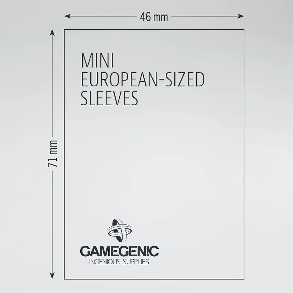 Protectores Gamegenic Mini Europeo Matte - Transparente Prime 46X71mm (x50)  3