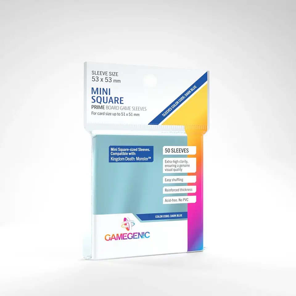 Protectores Gamegenic Mini Square - Transparente Prime 53X53 mm (x50) 1