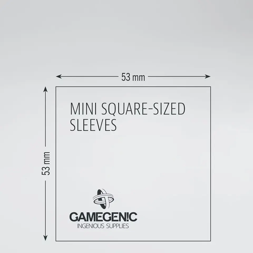 Protectores Gamegenic Mini Square - Transparente Matte 53X53 mm (x50)  3