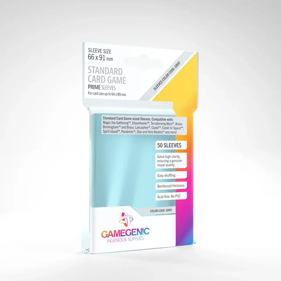 Protectores Gamegenic - Prime standard Transparente 66 x 91 mm (x50) 1