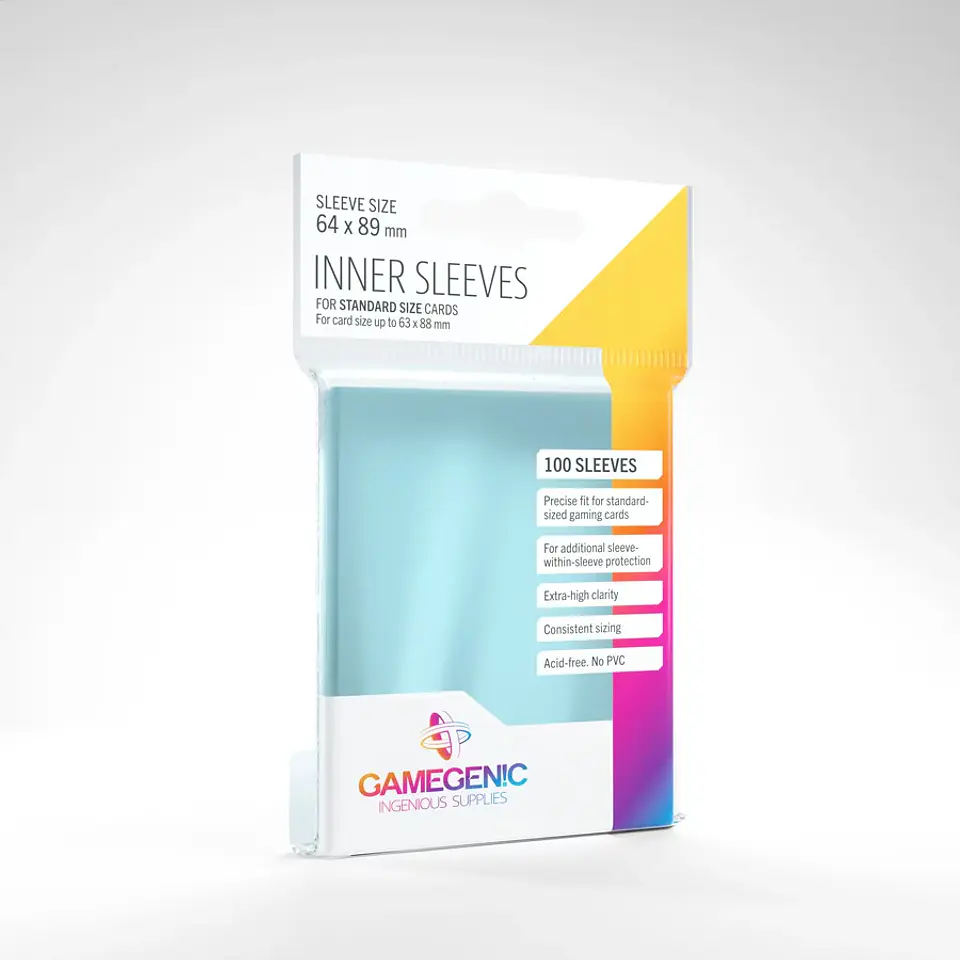 Protectores Gamegenic INNER Sleeves - Clear (x100) 1