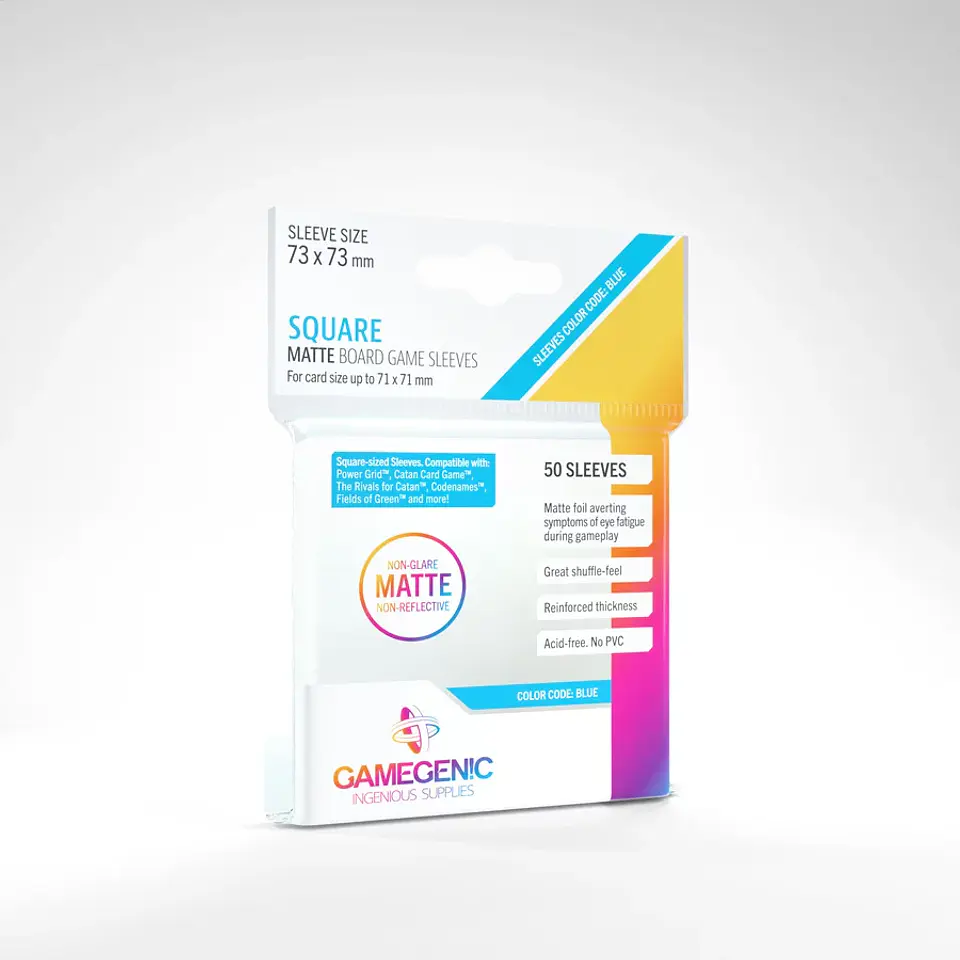 Protectores Gamegenic Square - Transparente Matte 73x73mm (x50) 1