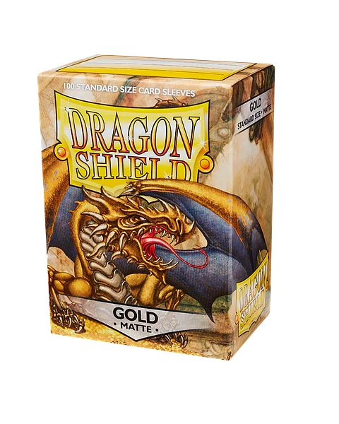 Protectores Dragon Shield Matte - Dorado (x100)