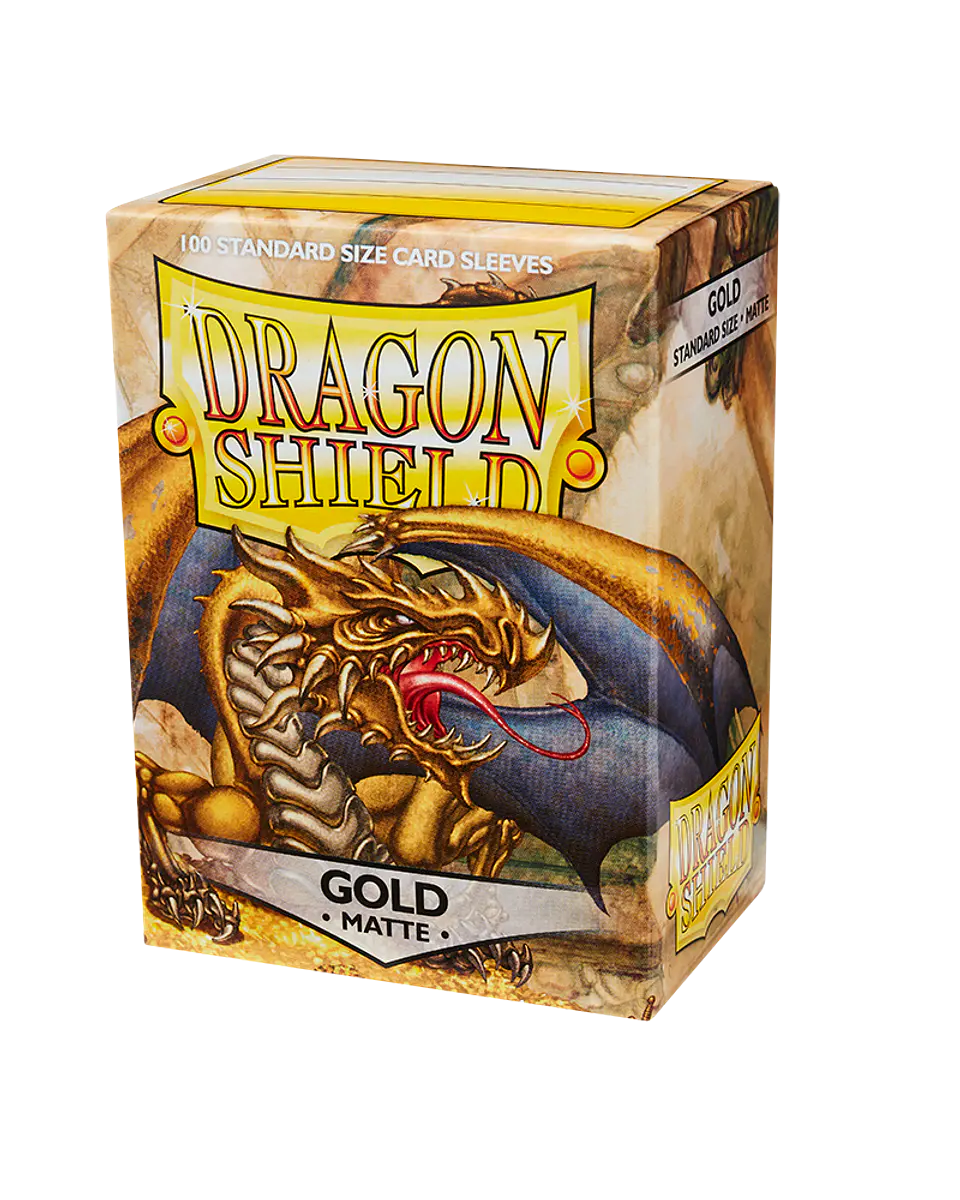 Protectores Dragon Shield Matte - Dorado (x100) 1