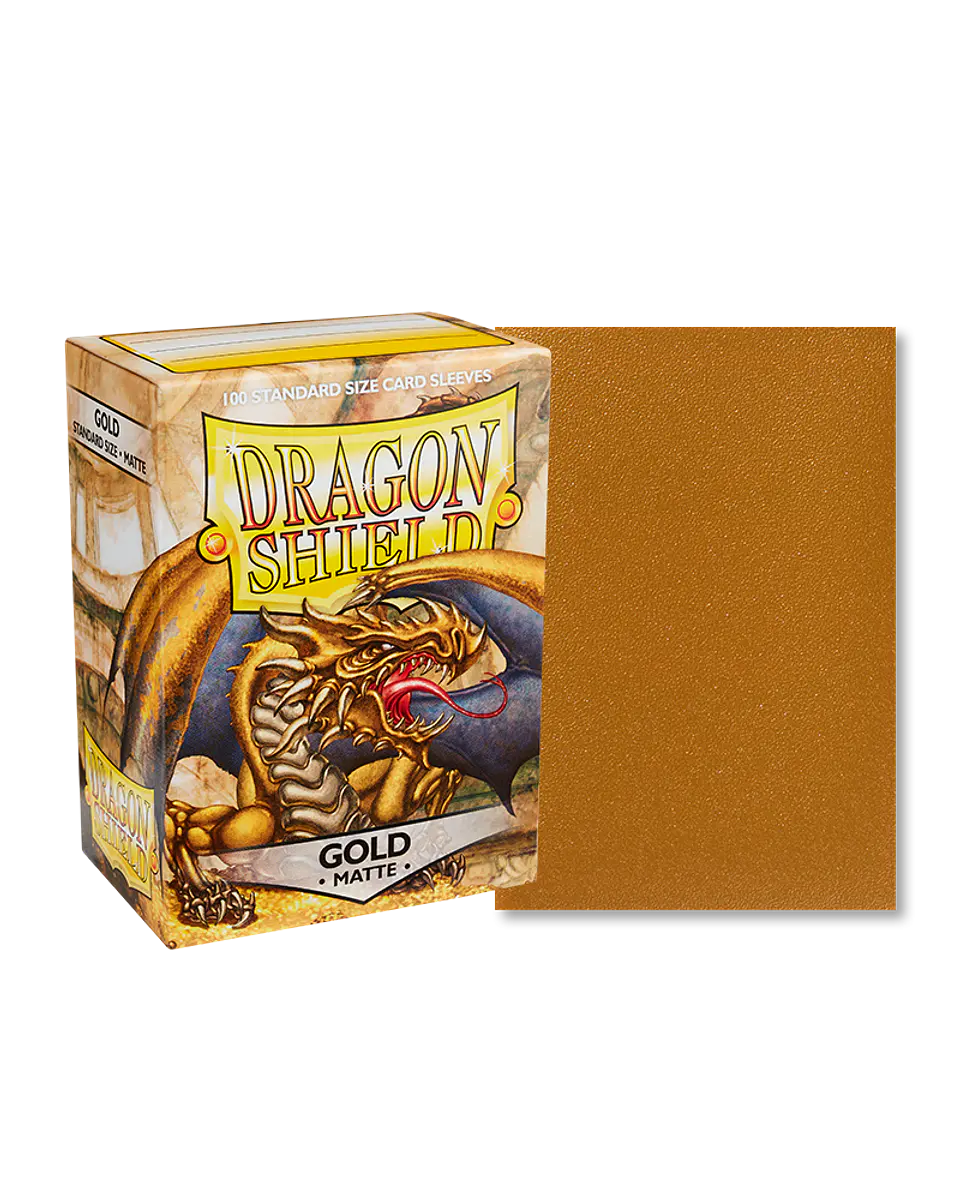 Protectores Dragon Shield Matte - Dorado (x100) 2