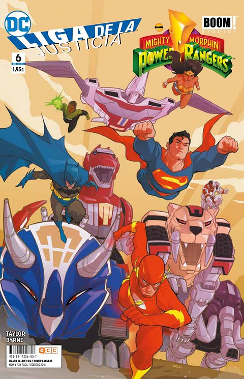 Liga de la Justicia/Power Rangers Núm.06 (ECC) 