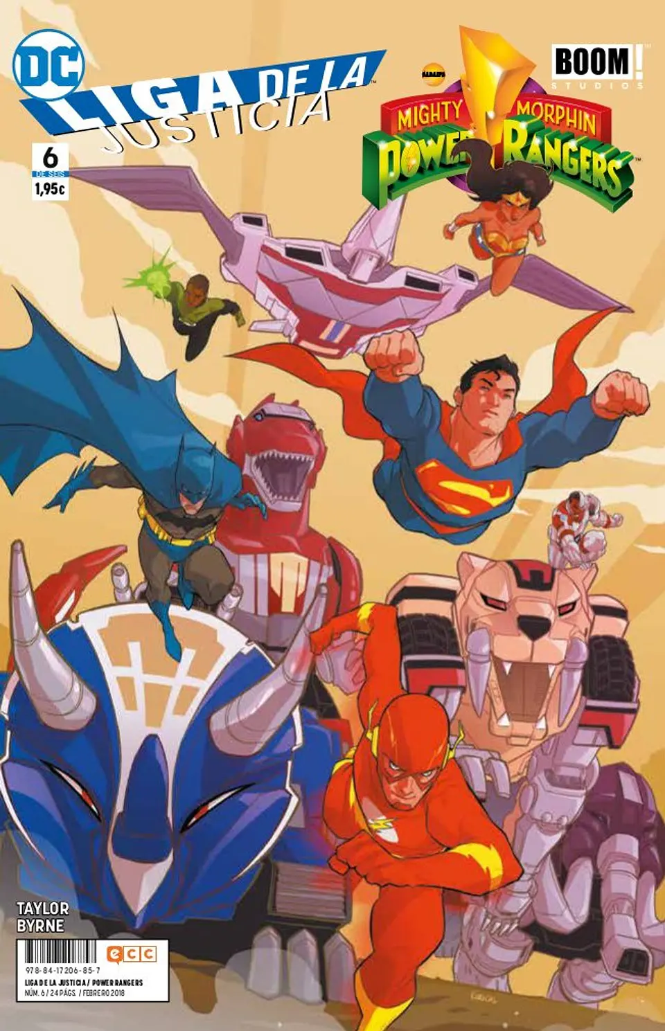 Liga de la Justicia/Power Rangers Núm.06 (ECC)  1