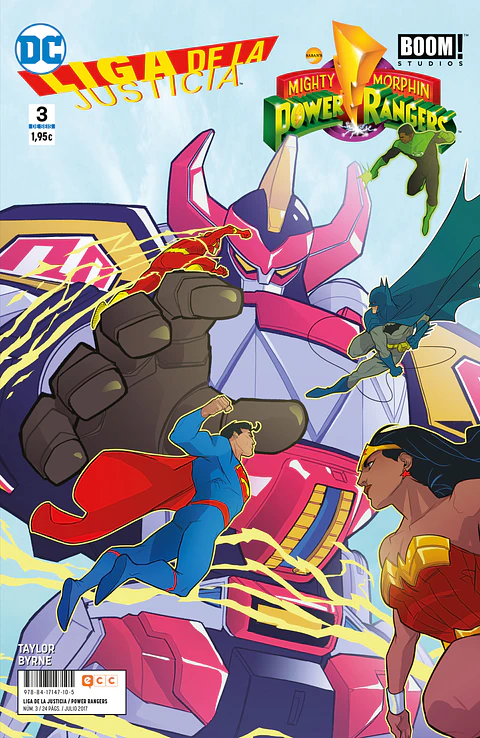 Liga de la Justicia/Power Rangers Núm.03 (ECC) 