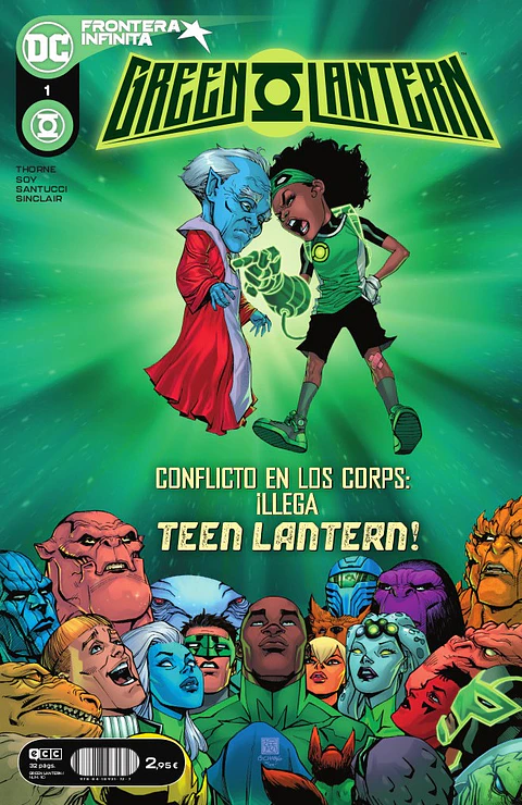 Green Lantern Núm.1/110 - Frontera Infinita (ECC) 