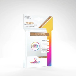 Protectores Gamegenic Sleeve Matte - 7 Wonders (67 x 103 mm) 