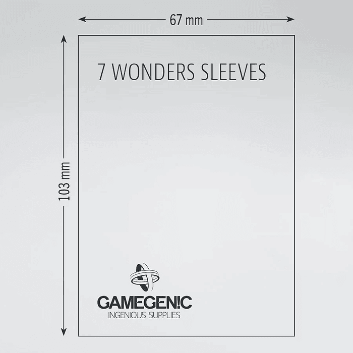 Protectores Gamegenic Sleeve Matte - 7 Wonders (67 x 103 mm)  3