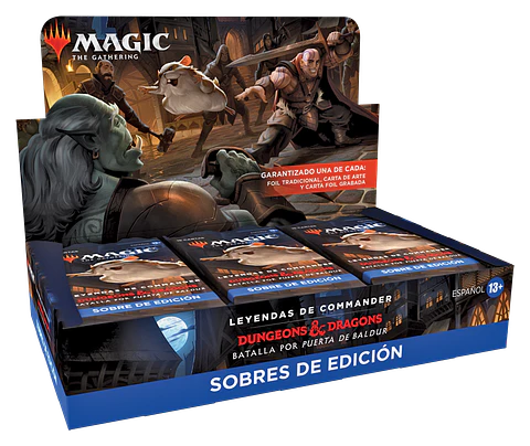 Leyendas de Commander: Batalla por Puerta de Baldur - Caja de Sobres de Edición 