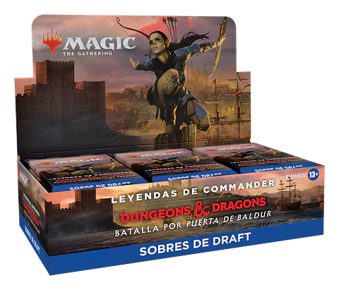 Leyendas de Commander: Batalla por Puerta de Baldur - Caja de Sobres de Draft 