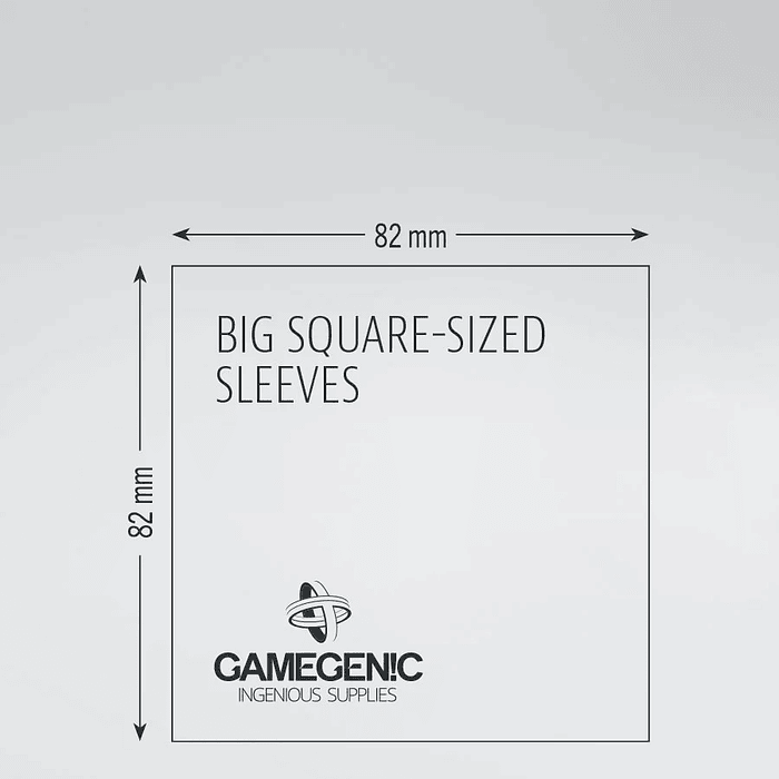 Protectores Gamegenic Square Big - Transparente Prime 82x82mm (x50) 3