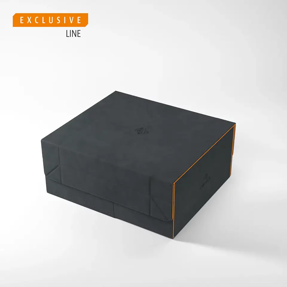 Caja para cartas 600+ Games' Lair - Negro/Naranjo (EXCLUSIVE LINE) 1