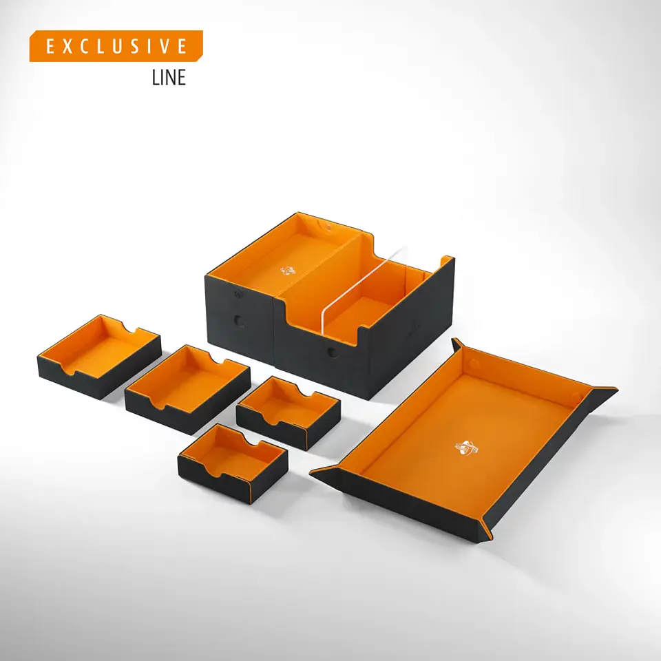 Caja para cartas 600+ Games' Lair - Negro/Naranjo (EXCLUSIVE LINE) 5